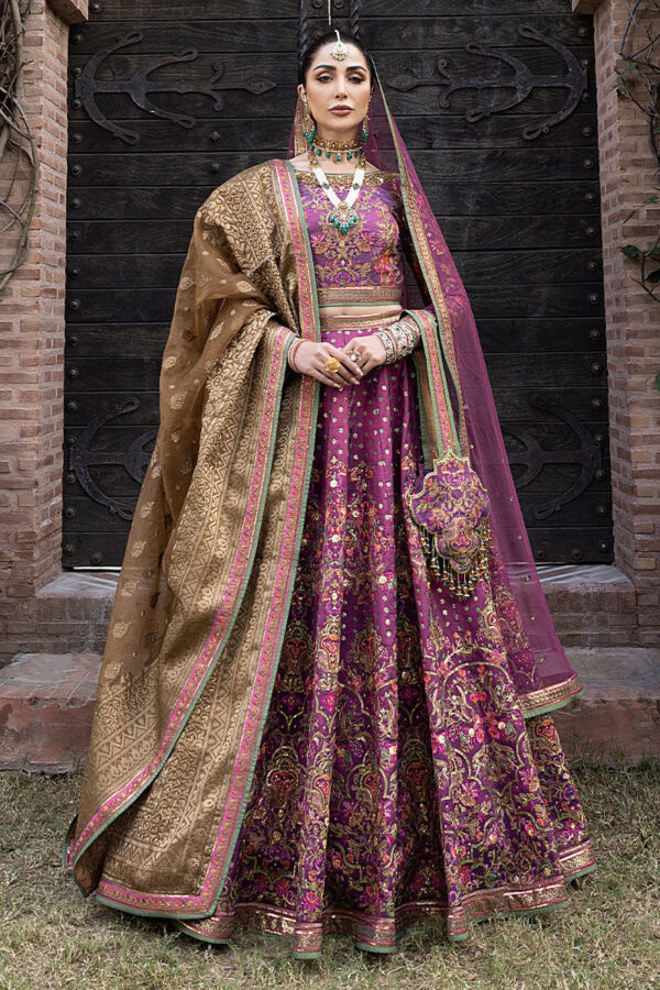 Embroidered Lehenga and Choli Pakistani Bridal Dress