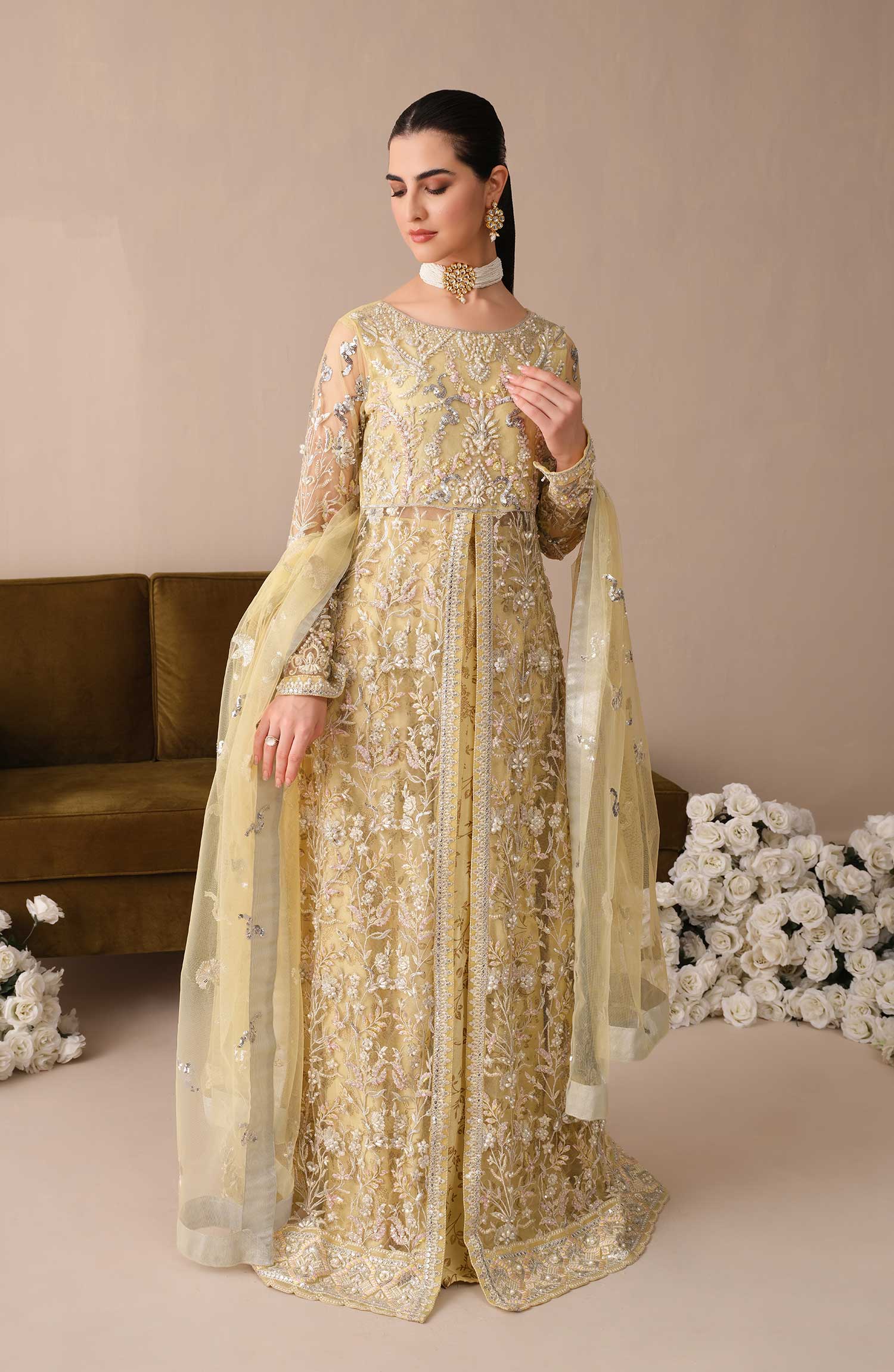 latest wedding dress of lehnga choli //ghagra choli //long beautiful heavy  em… | Pakistani fashion party wear, Pakistani formal dresses, Designer  party wear dresses