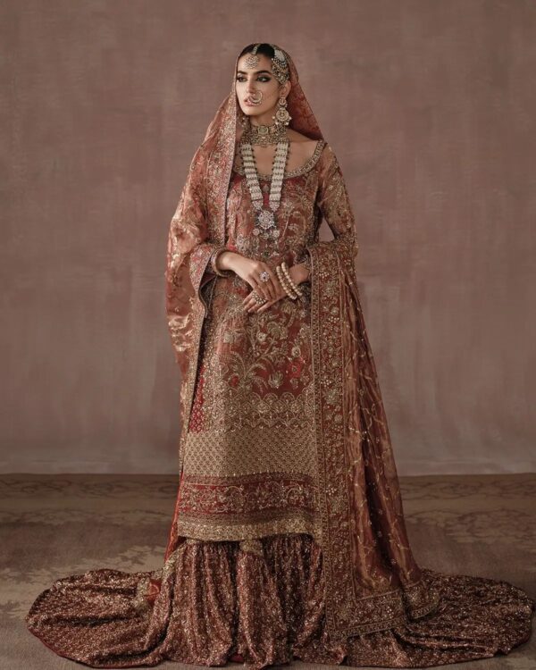 Royal Lehenga Kameez and Dupatta Bridal Dress Pakistani