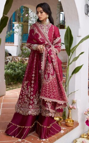Sharara Kameez and Dupatta Pakistani Wedding Dress