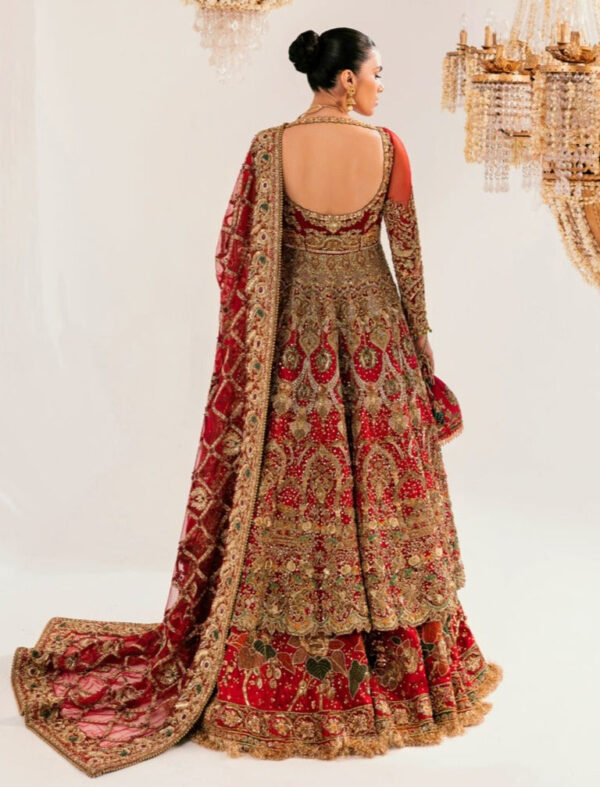 RedBridalLehengaFrockPakistaniBridal