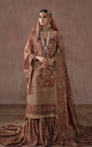 Royal Lehenga Kameez and Dupatta Bridal Dress Pakistani